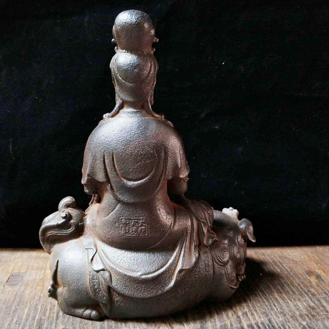 鉄器 鉄仏像 神像 鉄観音 文殊普賢菩薩 仏像 菩薩像