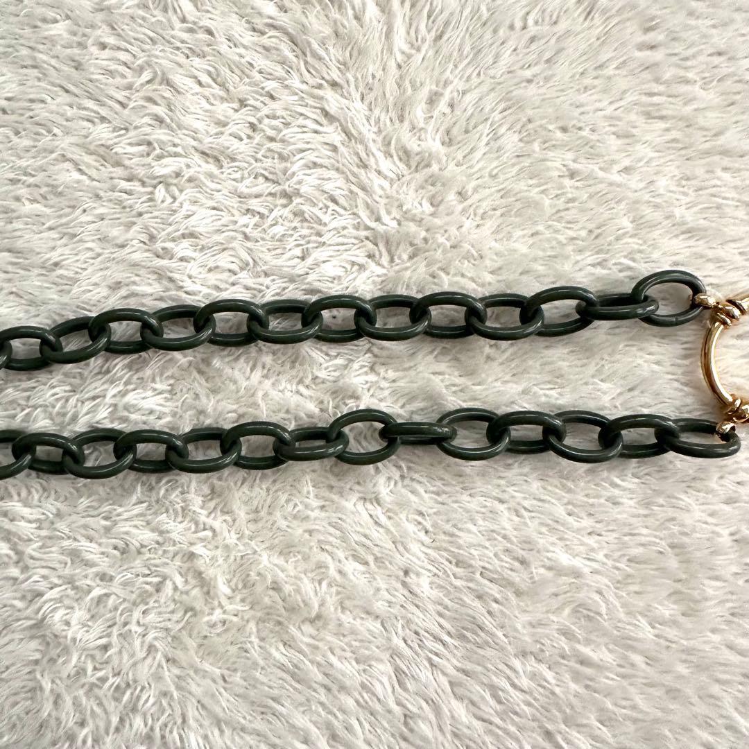 希少　la loop グラスホルダー　ゴールド　カーキ　眼鏡ホルダー