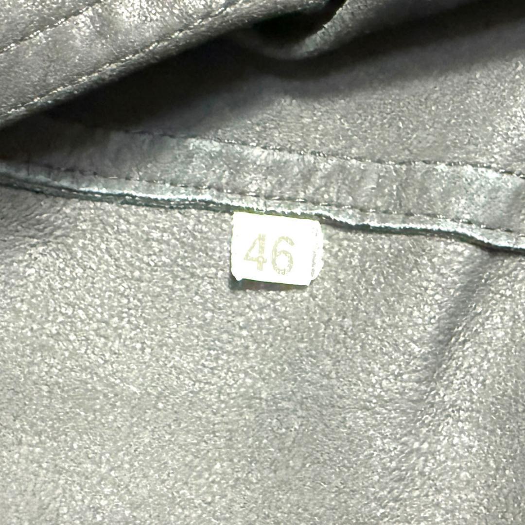 J6248 美品 ヴァルスター ラムレザーブルゾン ブラック 46