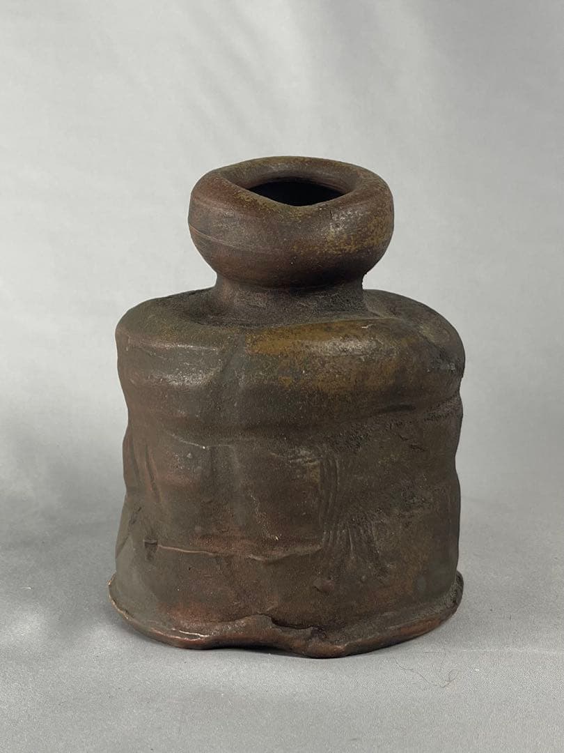 備前焼【北大路魯山人】作 花瓶 花入 変形花入 花器