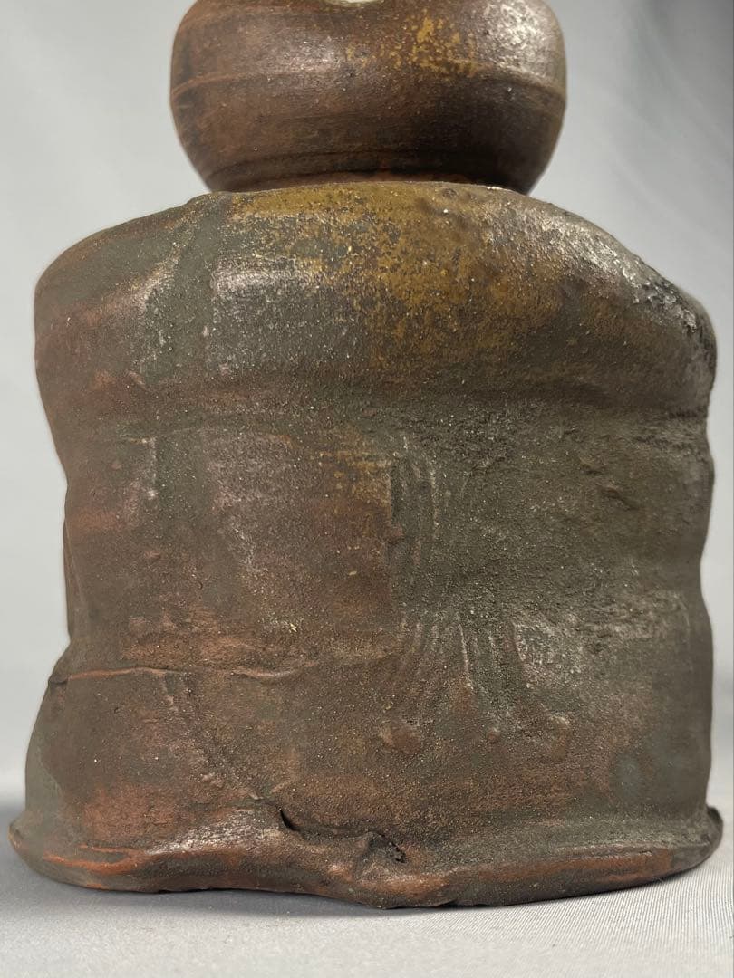 備前焼【北大路魯山人】作 花瓶 花入 変形花入 花器