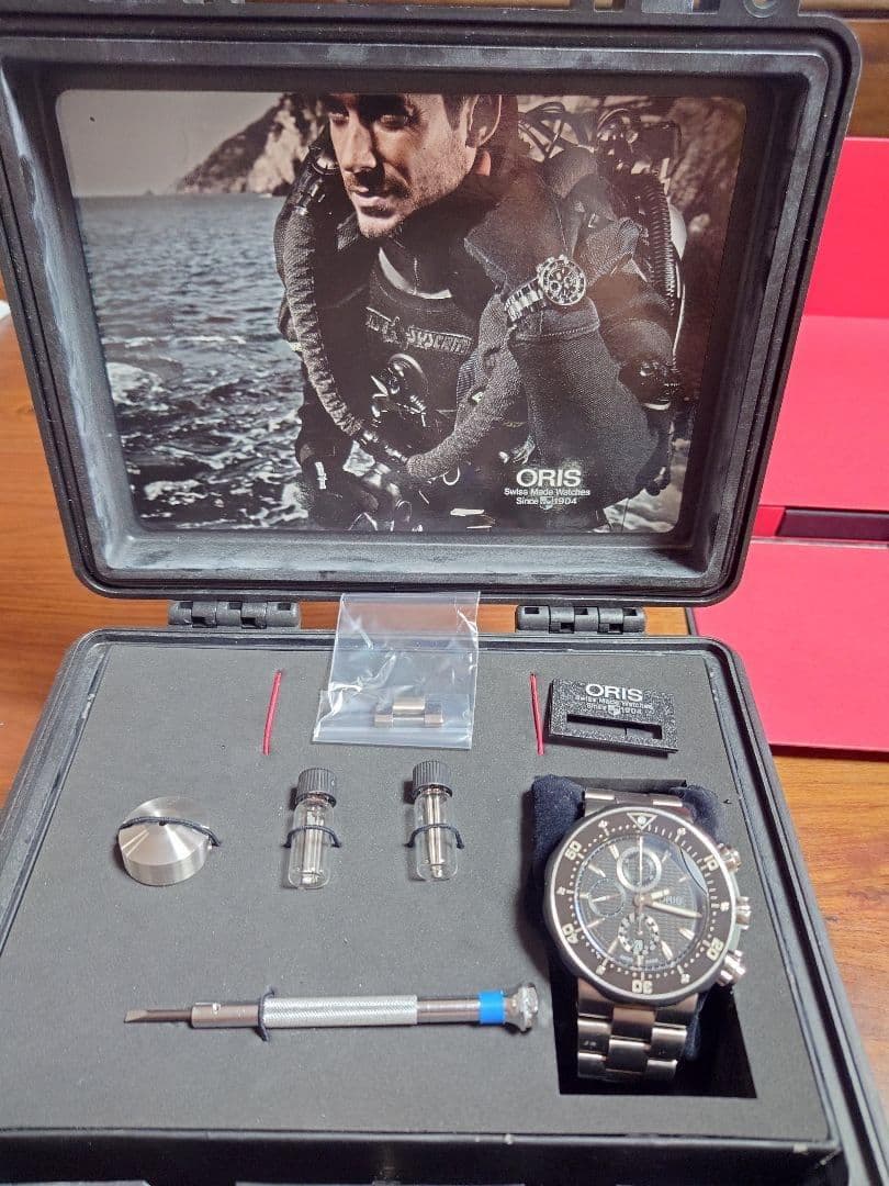 strawberry オリス プロダイバー クロノグラフ デイト