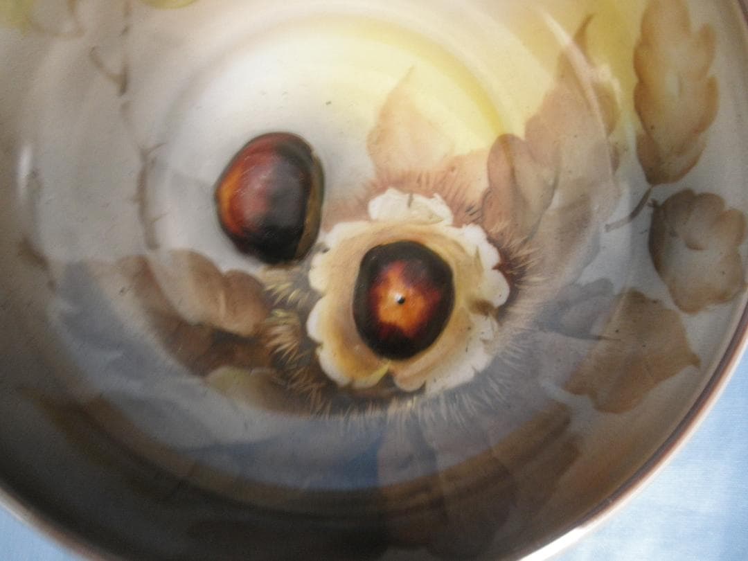 オールドノリタケ栗の鉢持手付 #68