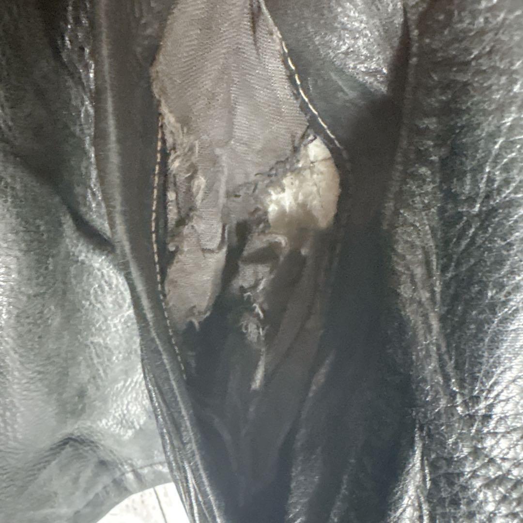 90s schott ショット シングルライダース レザージャケット 古着□