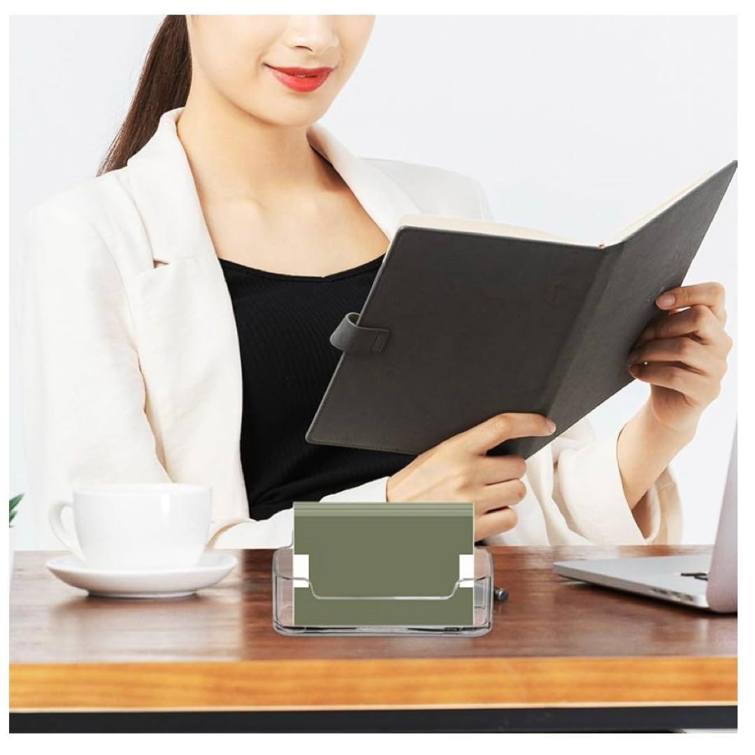 名刺スタンド 名刺立て アクリル 12個セット【30〜50枚収納可能】