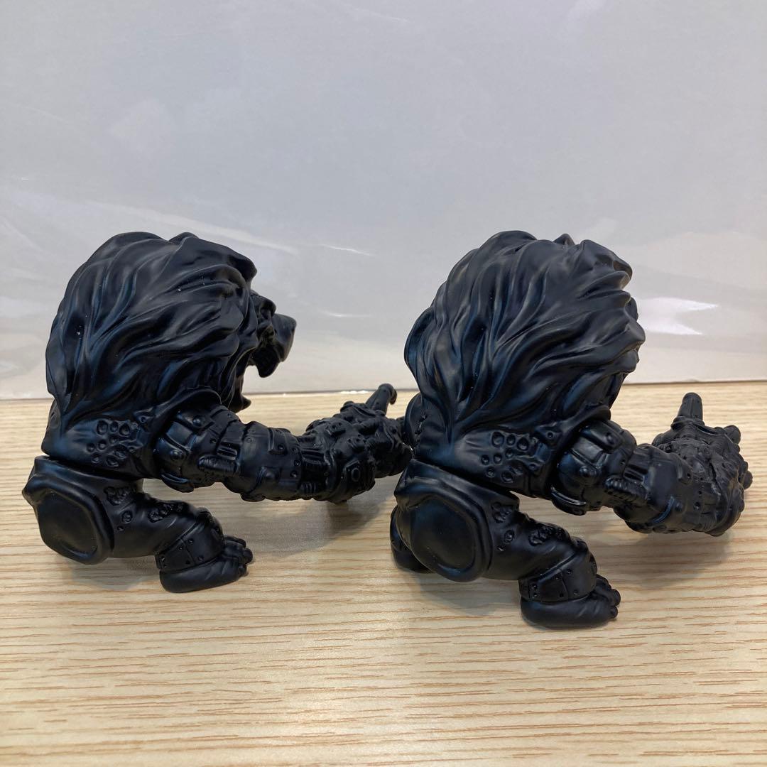 チ*日様 ソフビ 獅子雄 ブラック素体 1体