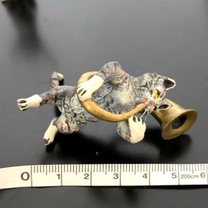 ヴィエナブロンズ コールドペイント 擬人化した猫の音楽隊