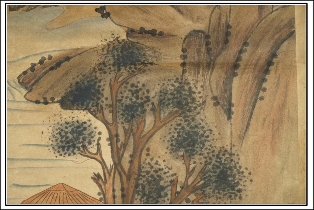 間仕入れ品　中国清時代の人物図　肉筆絵　激安骨董品BD149A7-1