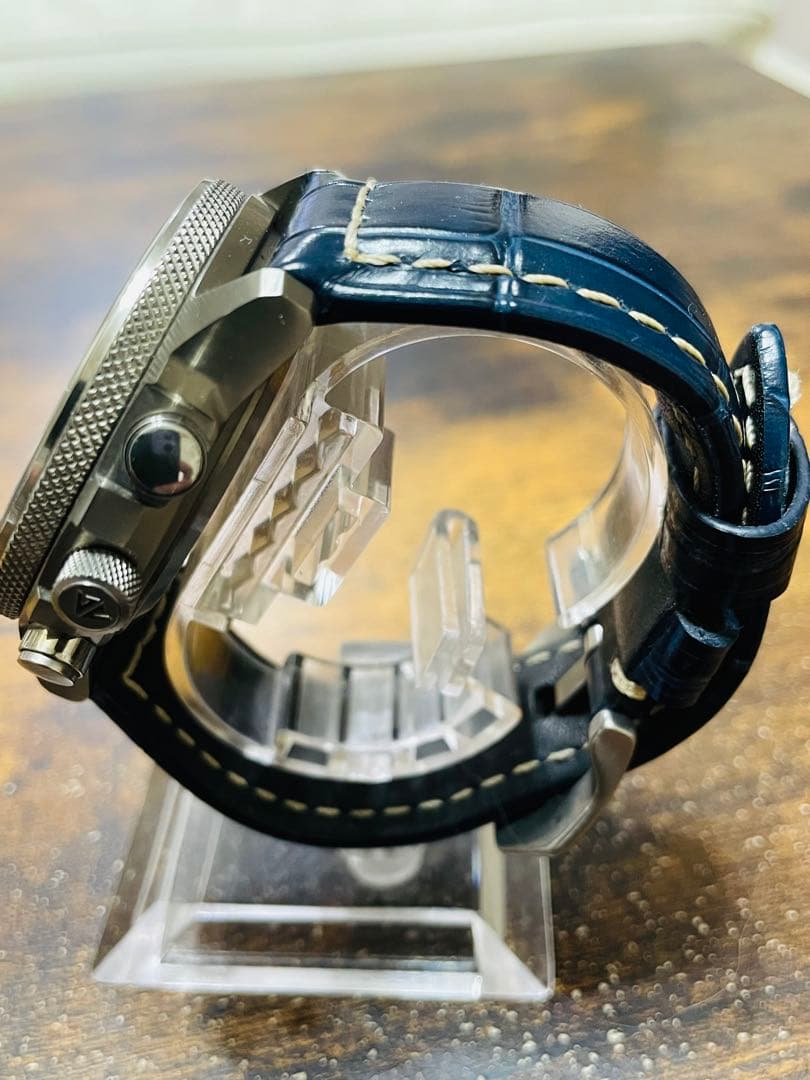 G*n様 美品　シチズンプロマスタースカイ　電波ソーラー　軽量チタン　新品本革ベ