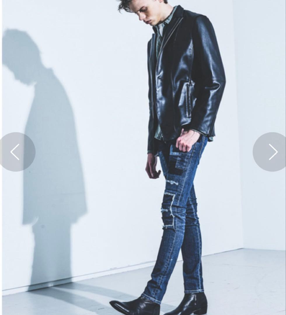 希少サイズ！5351プールオム人気完売！定価8万ON/OFF自在レザージャケット