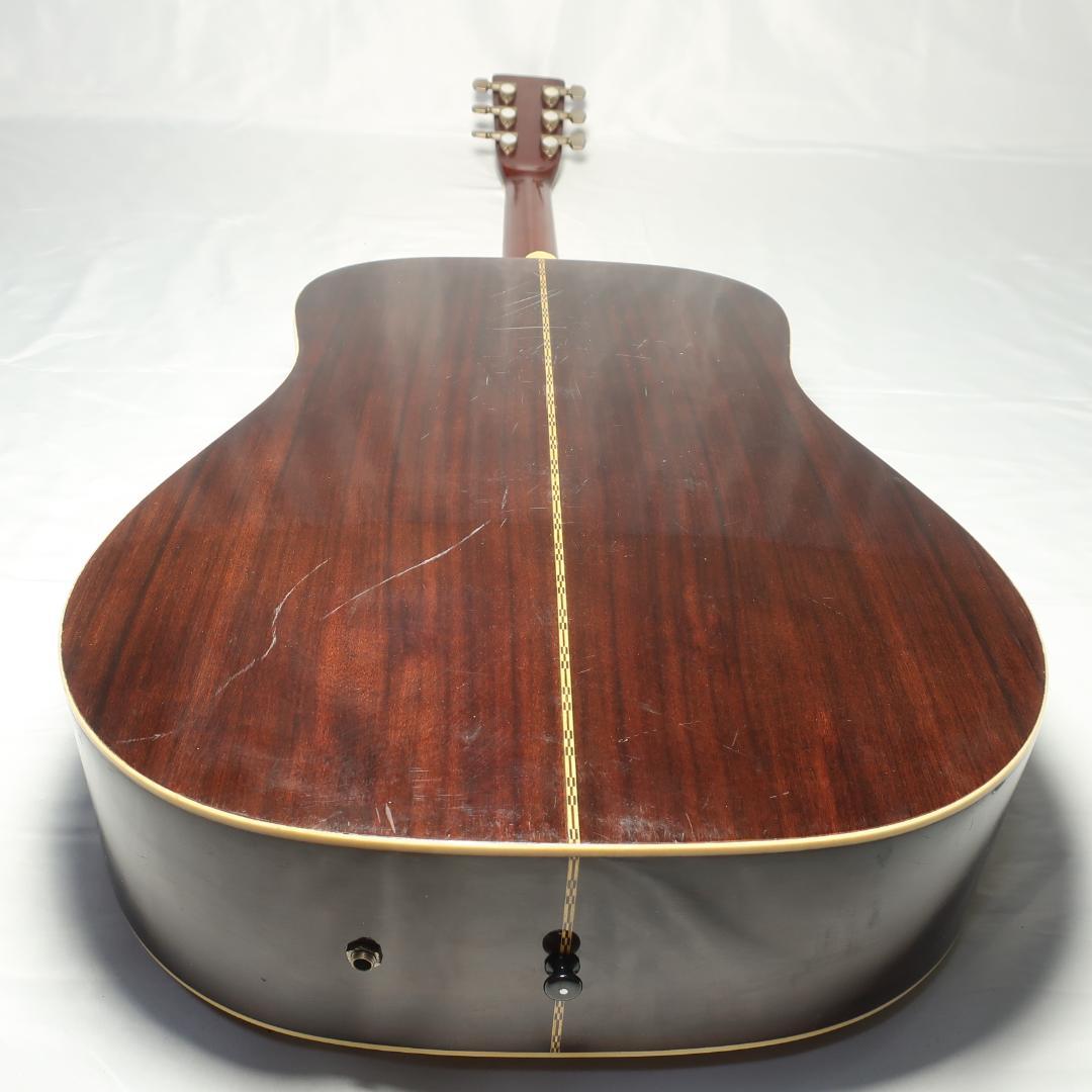 Morris W-30 改エレアコ アコースティックギター 装飾バインディング