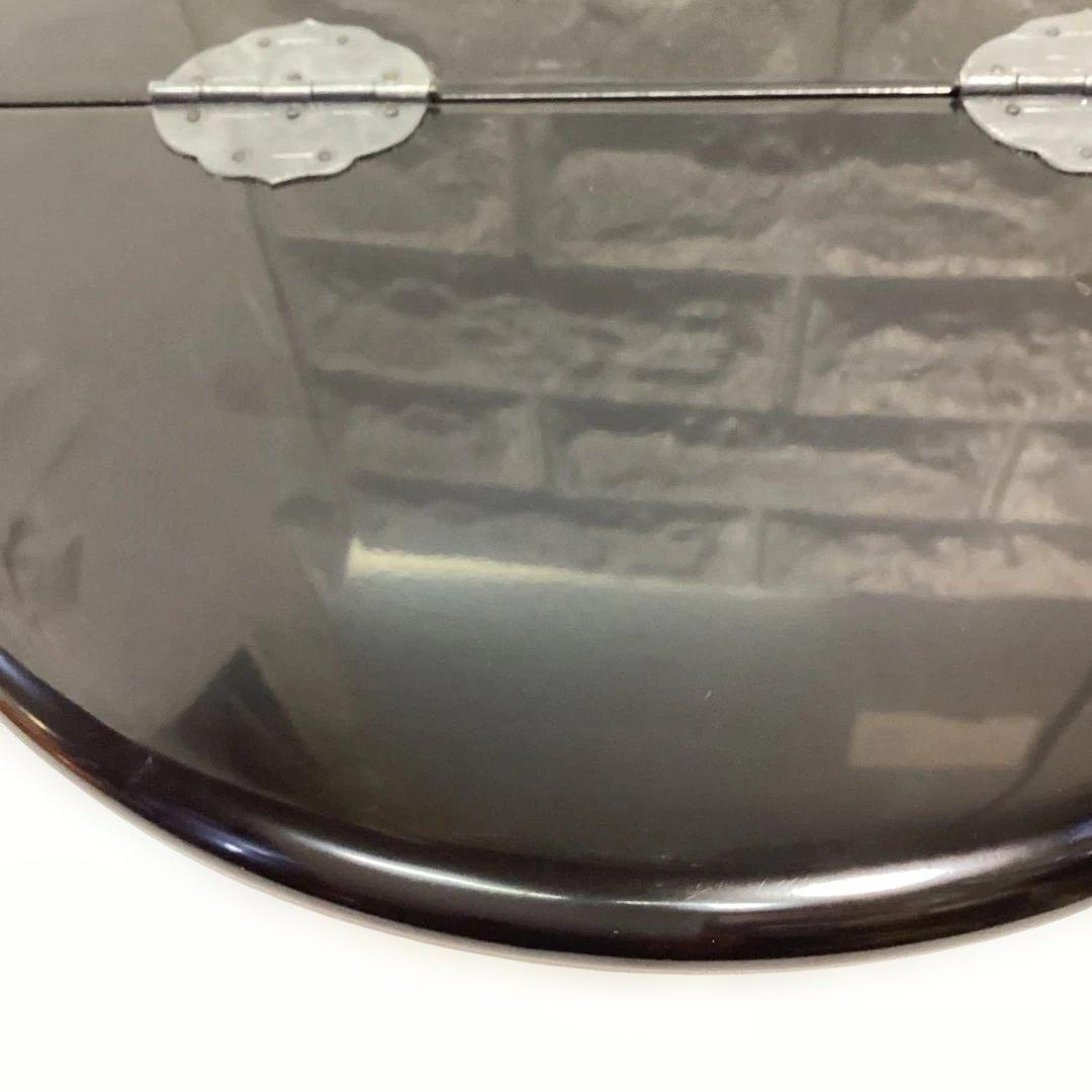 S1 茶道具　平水指　塗り蓋　本漆　真塗　割り蓋　漆塗