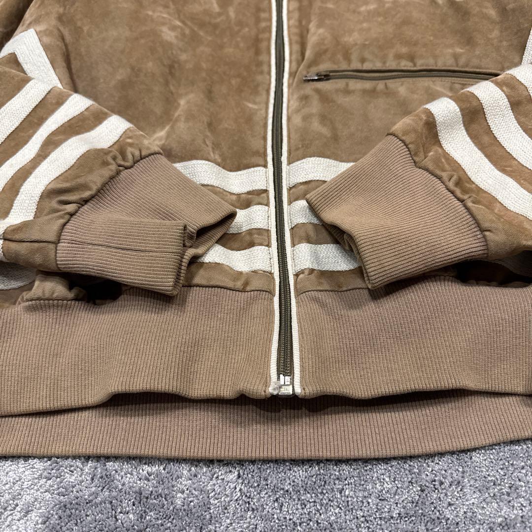【激レア】アディダスオリジナルス　ジップパーカー　ファー　トレフォイルロゴ刺繍