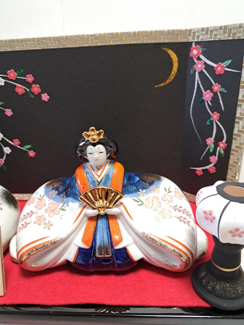 ぽめさま専用 陶器 ひな人形 親王飾り 座り雛 薬師窯