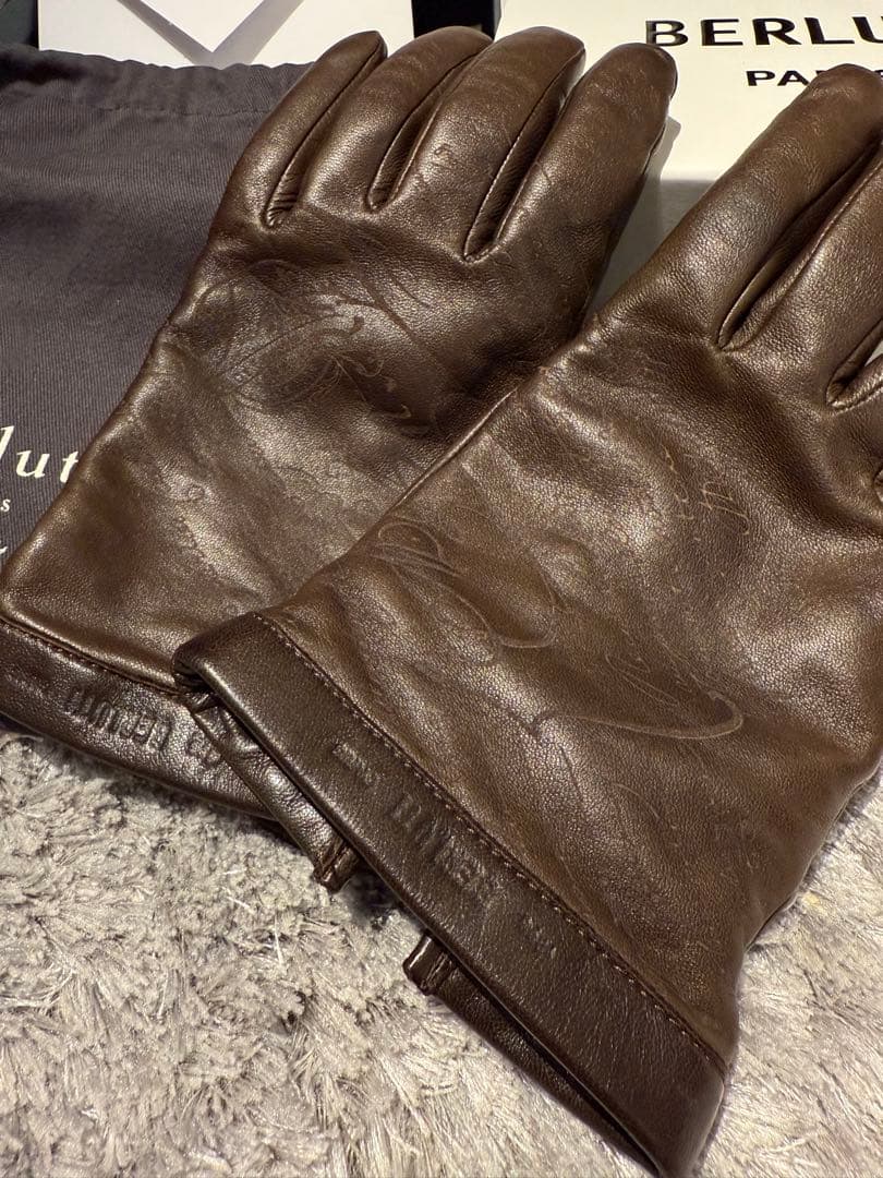 【美品】●BERLUTI ベルルッティ手袋　正規品 メンズ