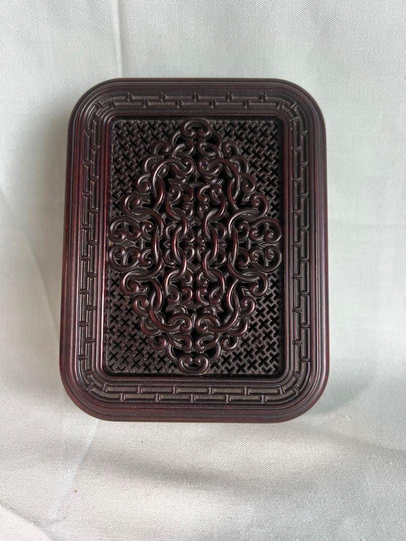 唐木 紫檀 香盒 小物入れ