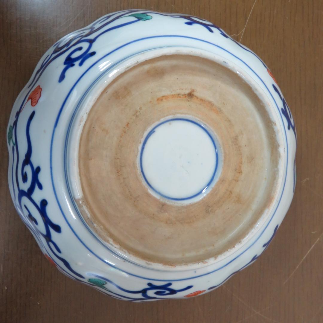 なます皿 5枚 ニュウ 金彩 松竹梅 龍 牡丹 蛸唐草 江戸 明治