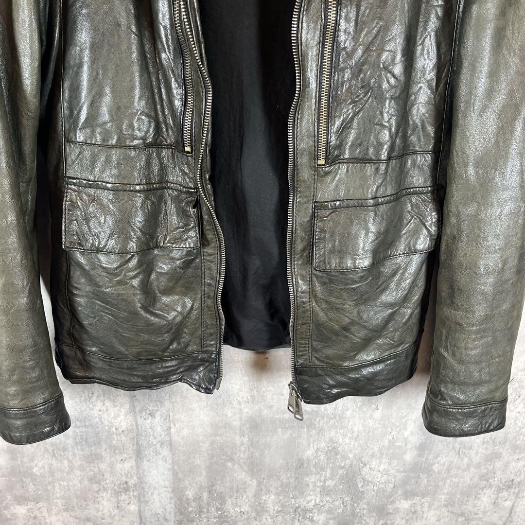 GIORGIO BRATO ジョルジオブラット ラムレザージャケット44シングル