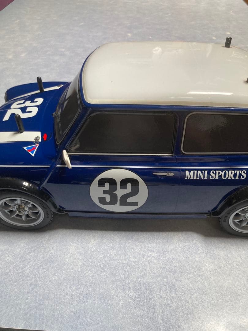 【タミヤRCカー】1/10ローバーミニクーパークーパー未走行品•メカ、プロポ付き