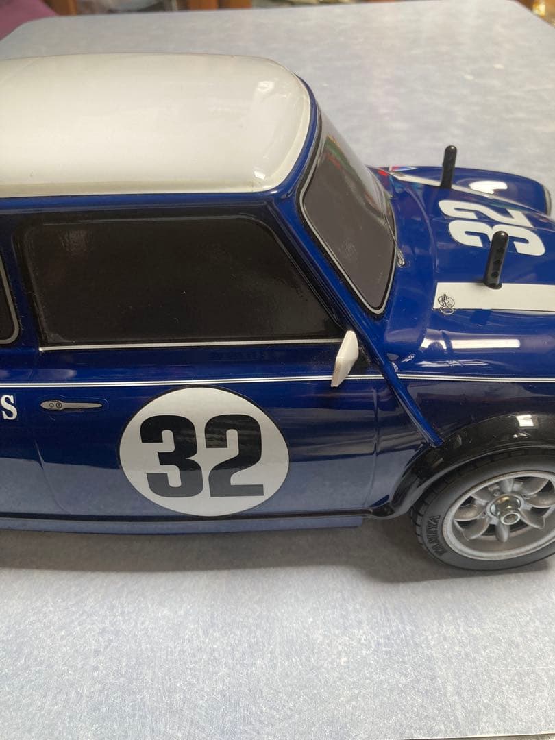 【タミヤRCカー】1/10ローバーミニクーパークーパー未走行品•メカ、プロポ付き