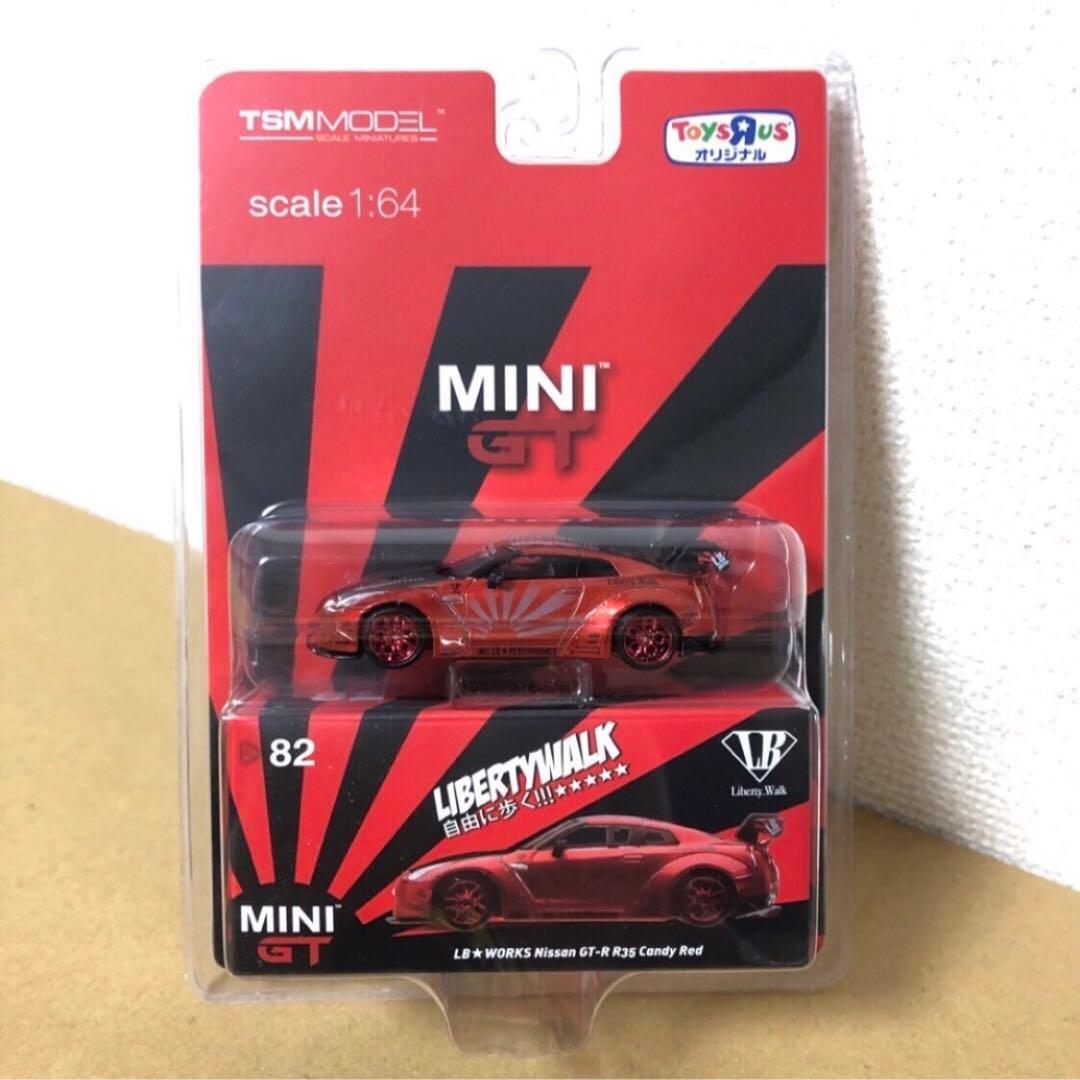 MINI GT　LBWK　日産GT-R R35　キャンディレッド　トイザらス限定