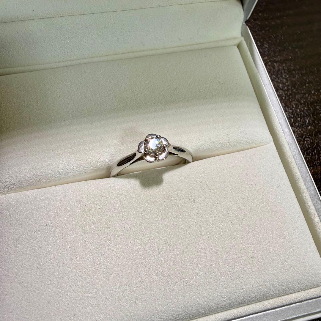 CHANEL カメリア 婚約指輪 未使用 GIA鑑定書付