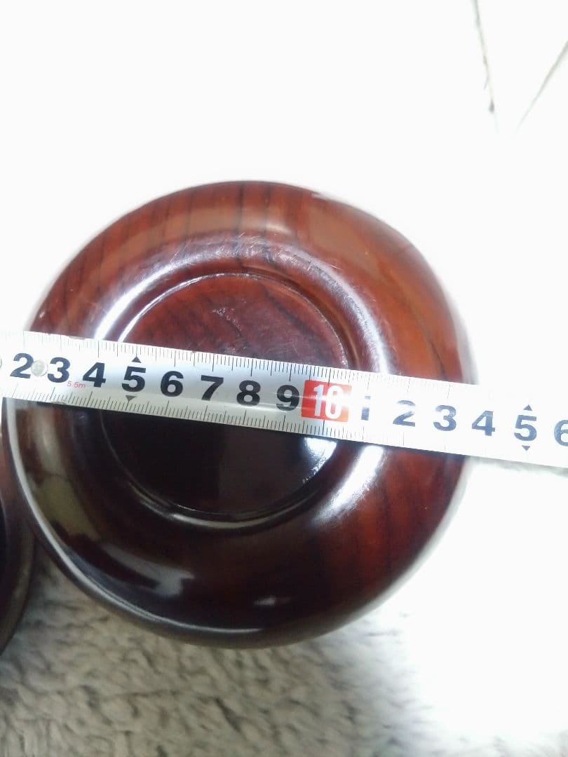 囲碁　黒檀碁笥