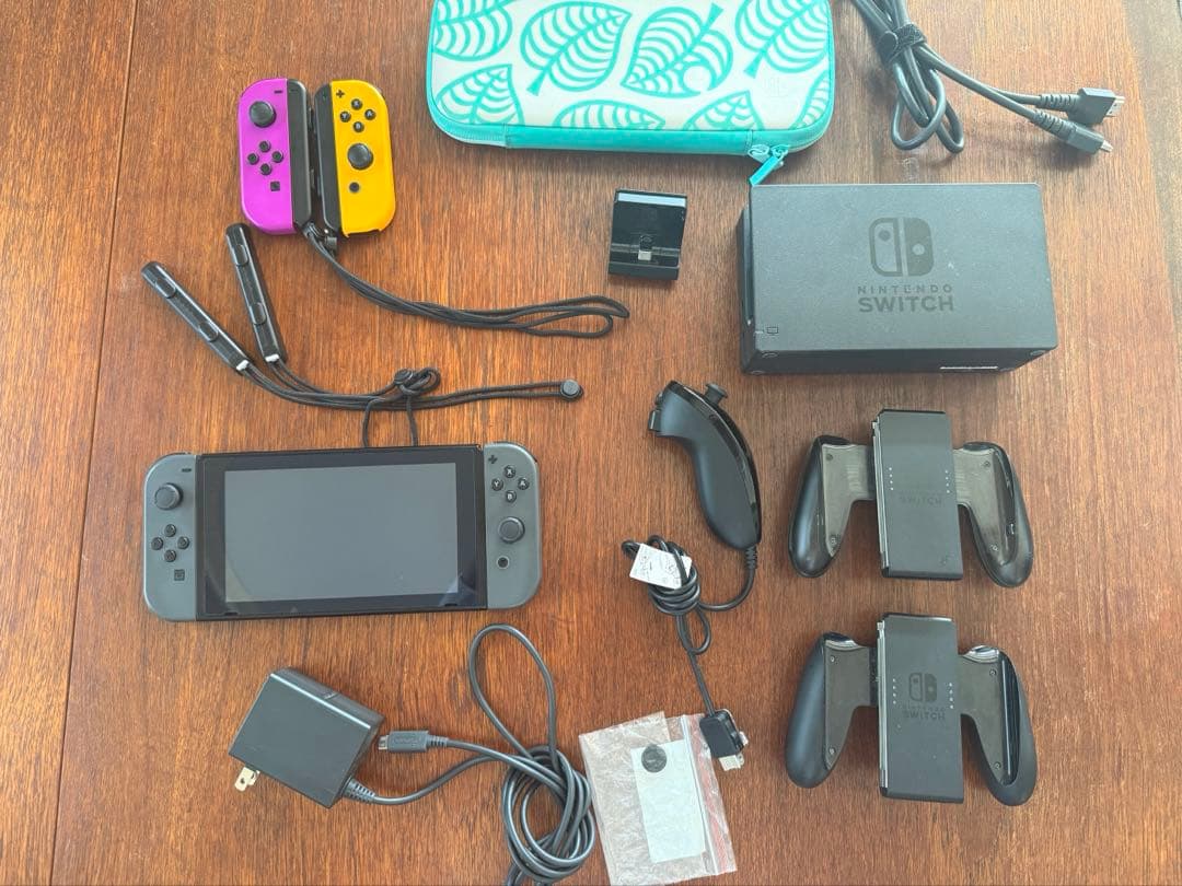 え*び様 Nintendo Switch グレー　本体　オマケ多数！