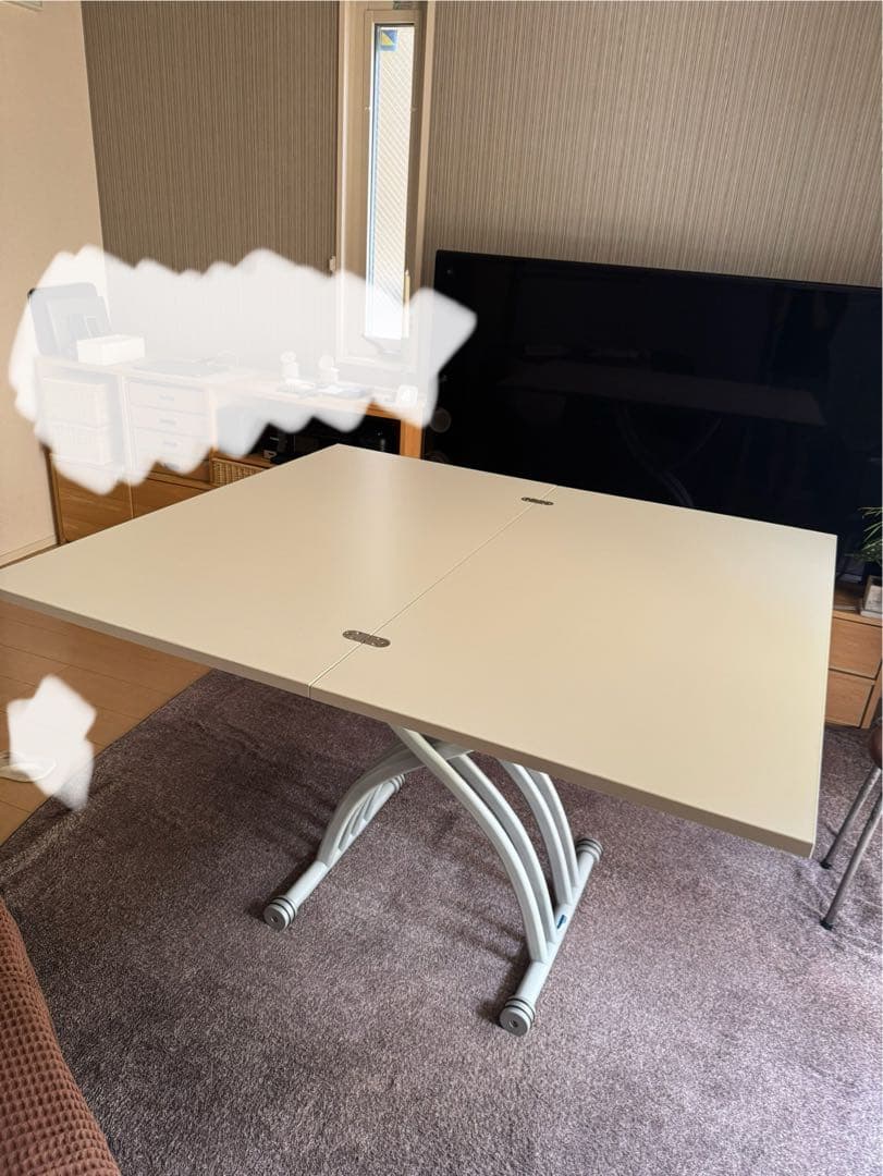 【最終値下げ】イタリア製BREVETTATO 拡張式&昇降式 ダイニングテーブル