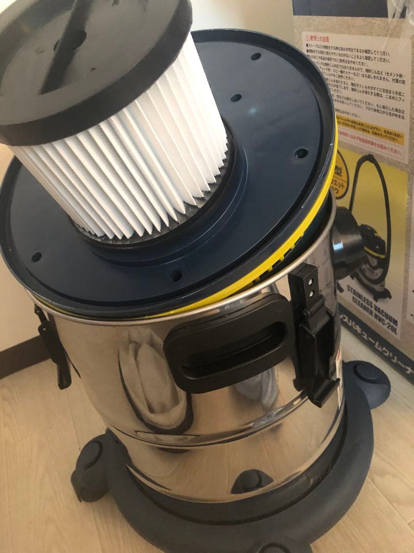 業務用掃除機 ステンレスバキュームクリーナー 20L NVC-20L