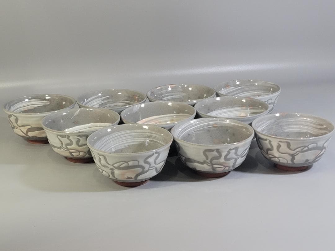 茶道具 香雲造 六瓢絵 数茶碗 共箱 DT332