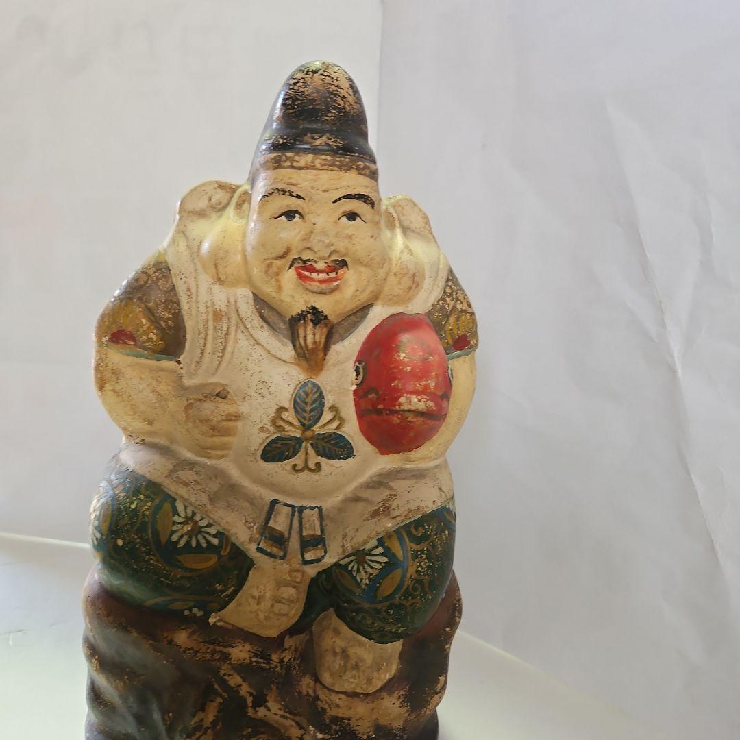 大黒天、恵比寿様　人形2点