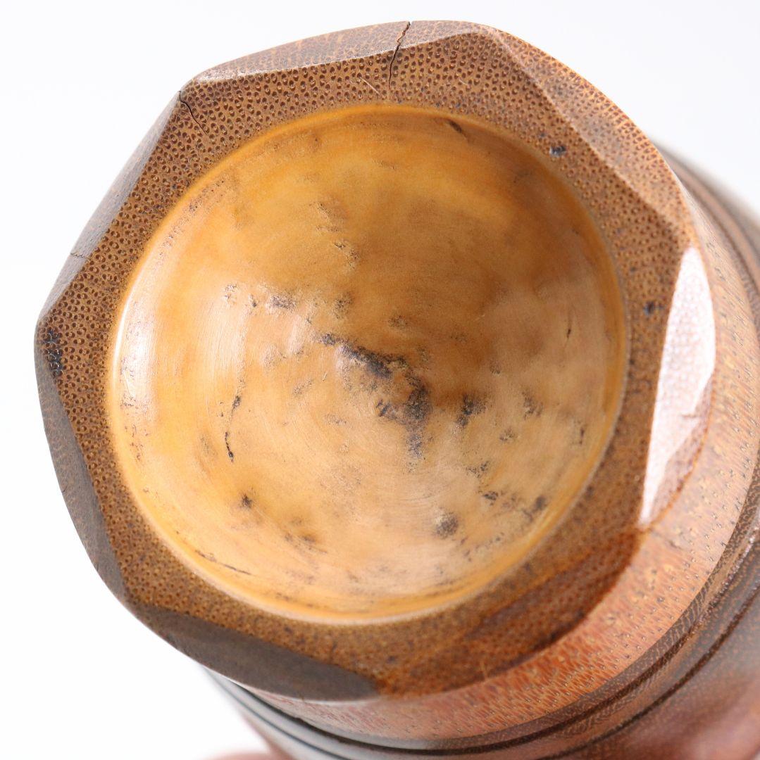 桑 柳子莨壷 喫煙具 煙草入 茶道具　V895