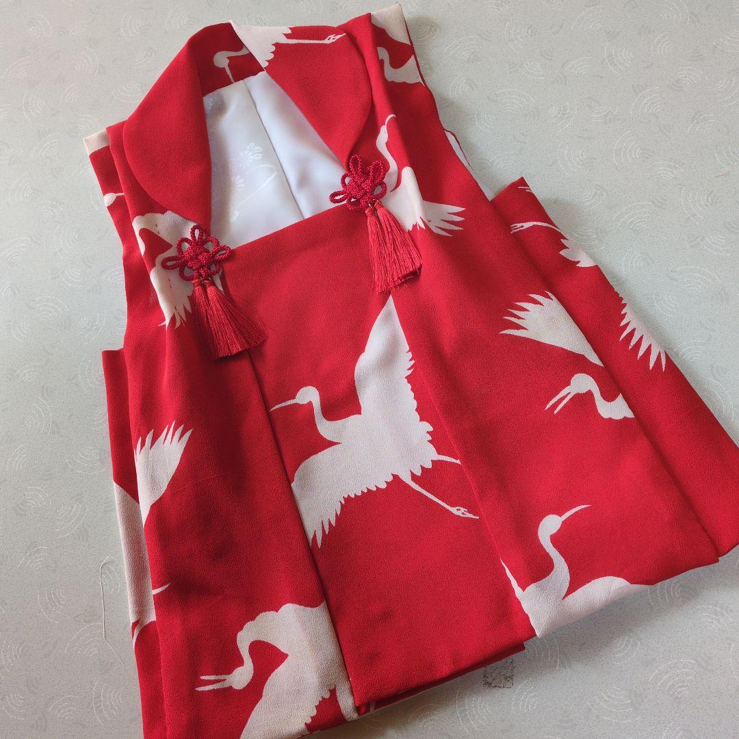 七五三３歳正絹手縫いの被布（中綿無し）アンティーク