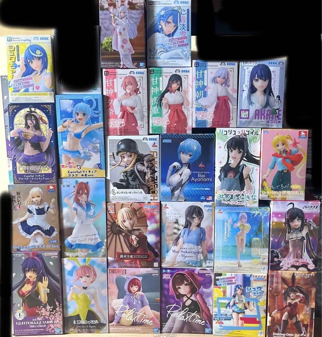 美少女フィギュア　まとめ売り25個セット　水着　バニー　制服　可愛い　女の子