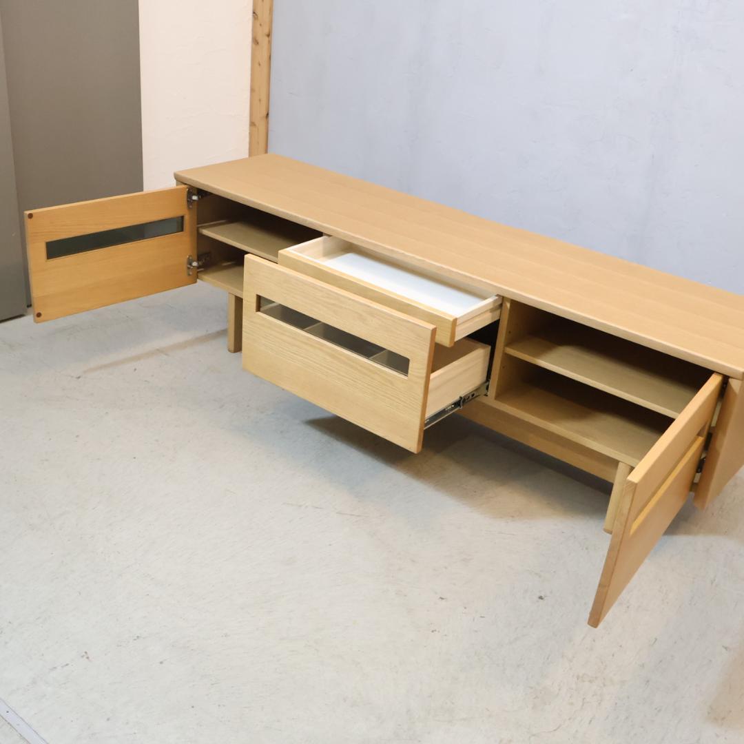 HAMAMOTO 浜本工芸 ナラ材 TVボード テレビボード ローボード 収納