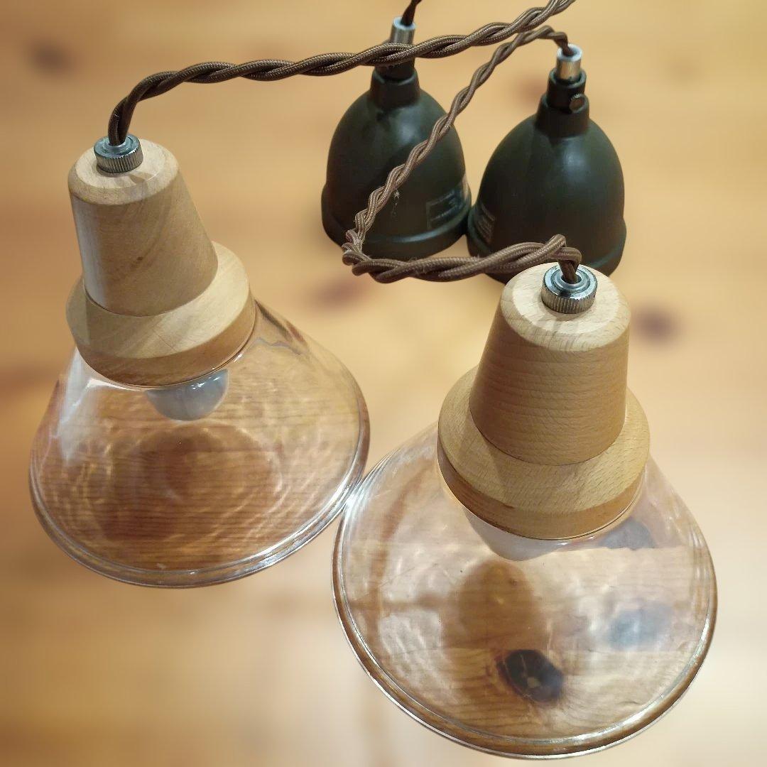 2個セット　インターフォルム ペンダントライト LT-9532CLベルカ クリア