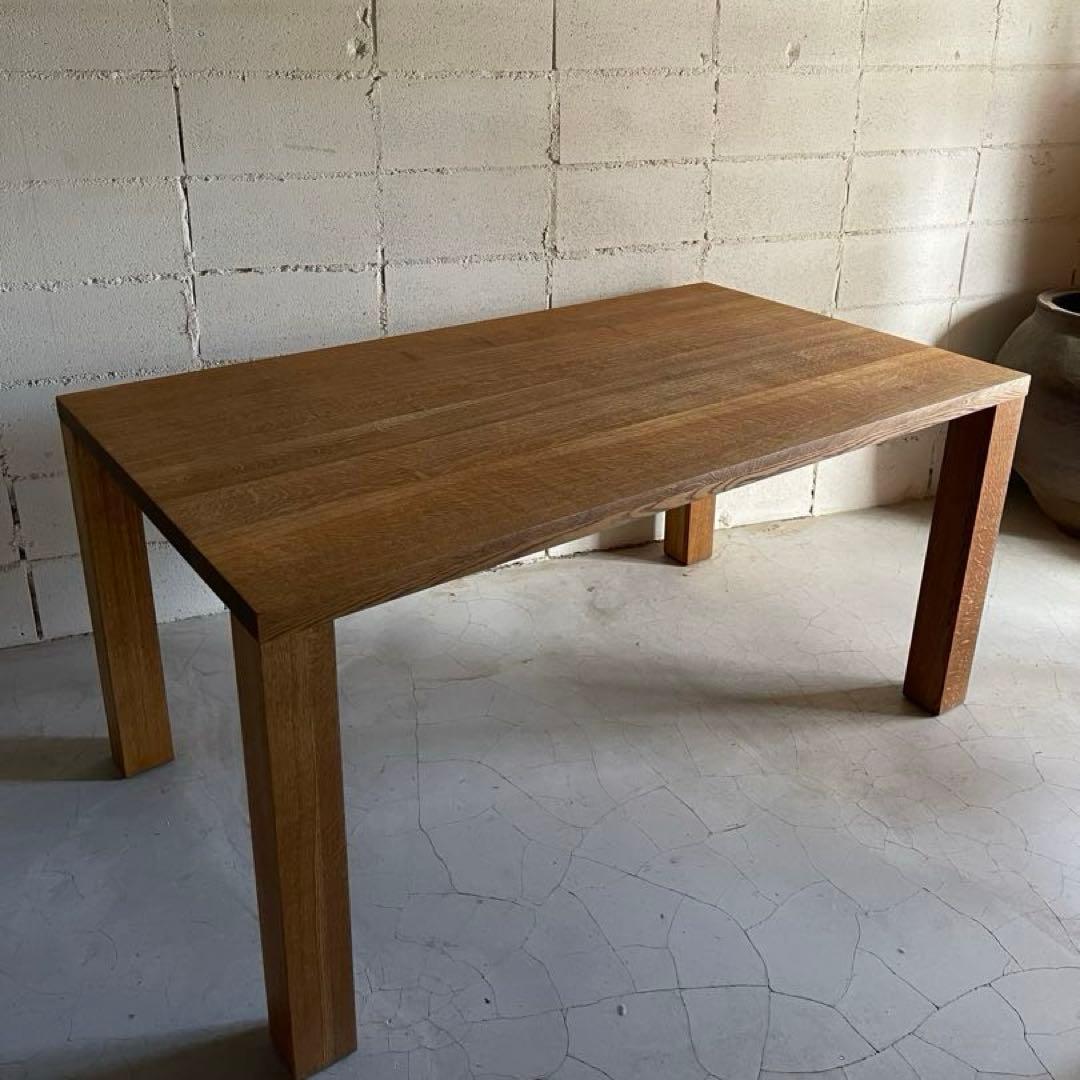美品　nissin 日進木工　オーク無垢材　ダイニングテーブル　アクタス　北欧