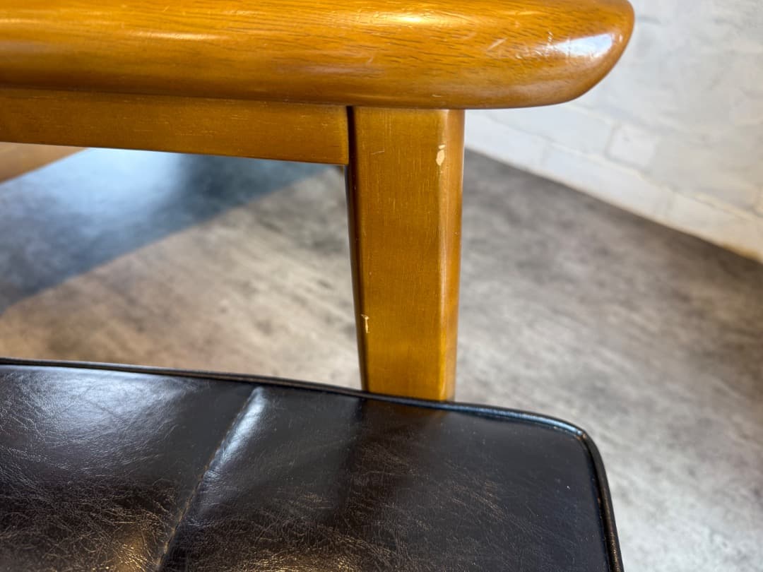 カリモク60 Kチェア 1シーター (ブラック)・2脚セット