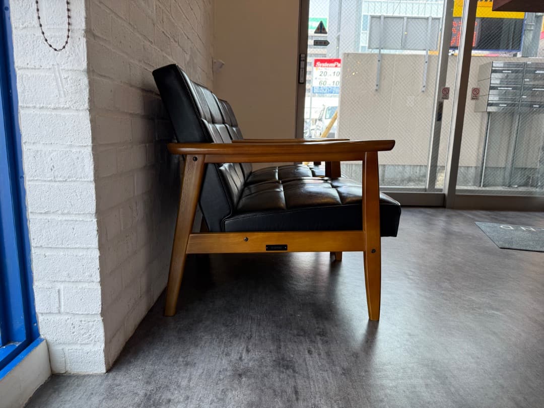 カリモク60 Kチェア 1シーター (ブラック)・2脚セット