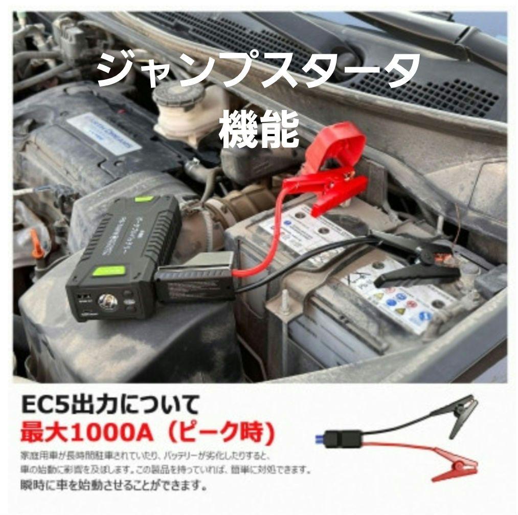 GOODGOODS ポータブルバッテリー PB-74WH ジャンプスターター機能