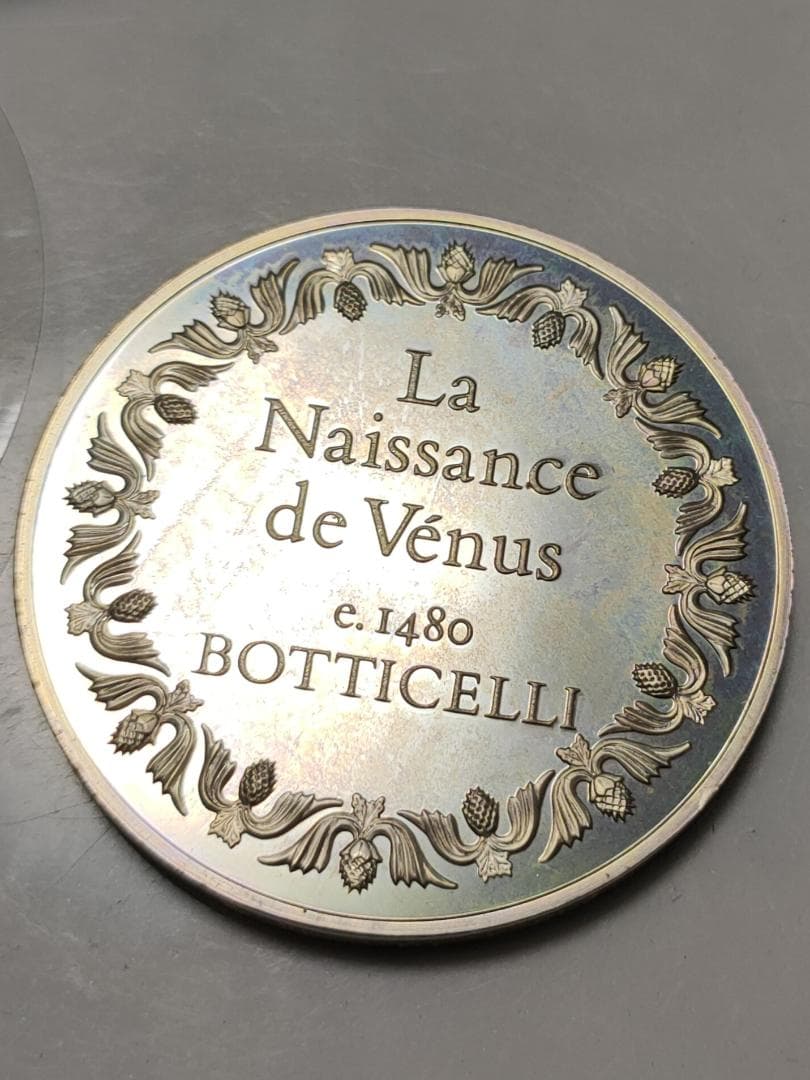 Franklin Mint フランスの 銀貨 Venus Botticelli