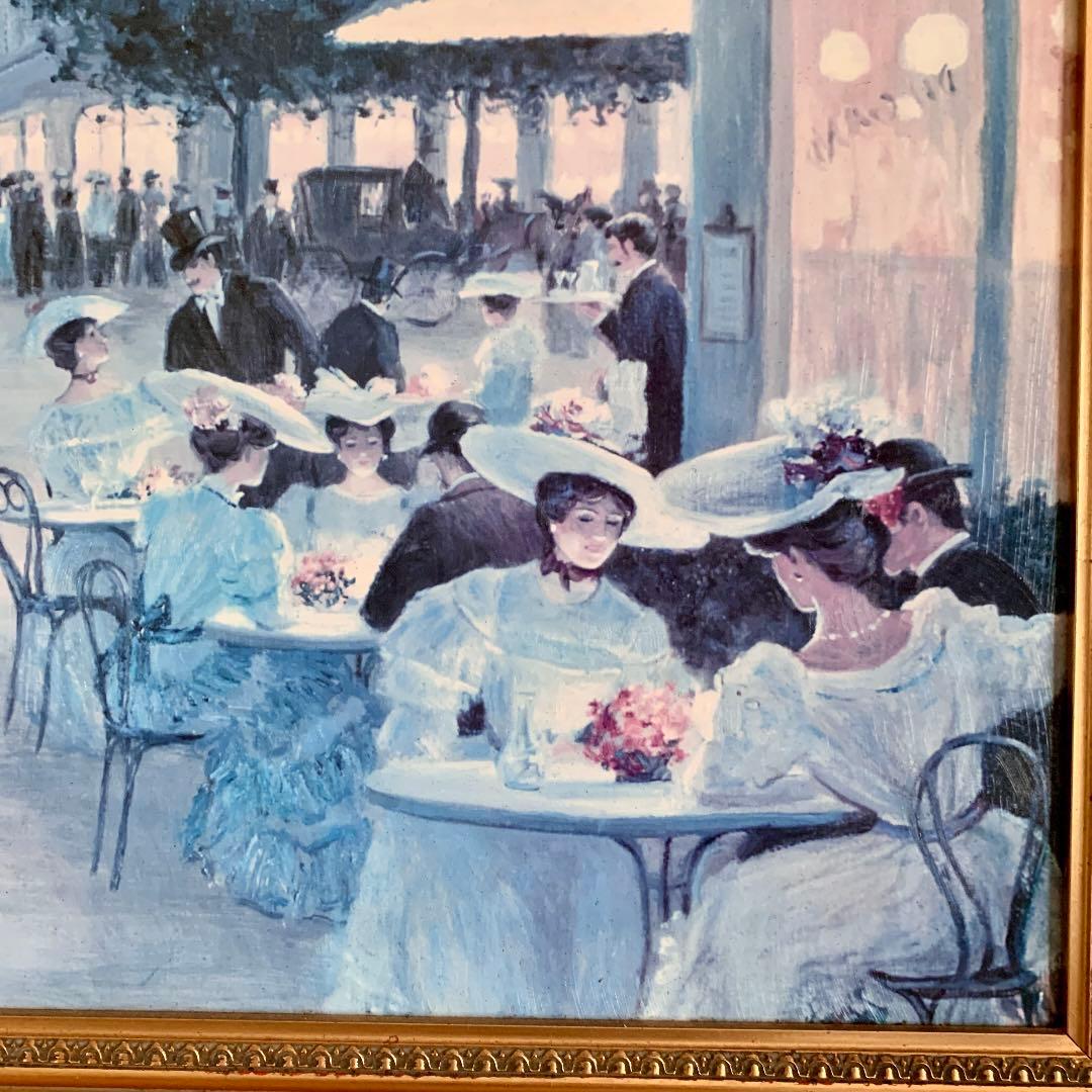 イタリアDemain 絵画 c.kieffer \"AN EVENING OUT\"