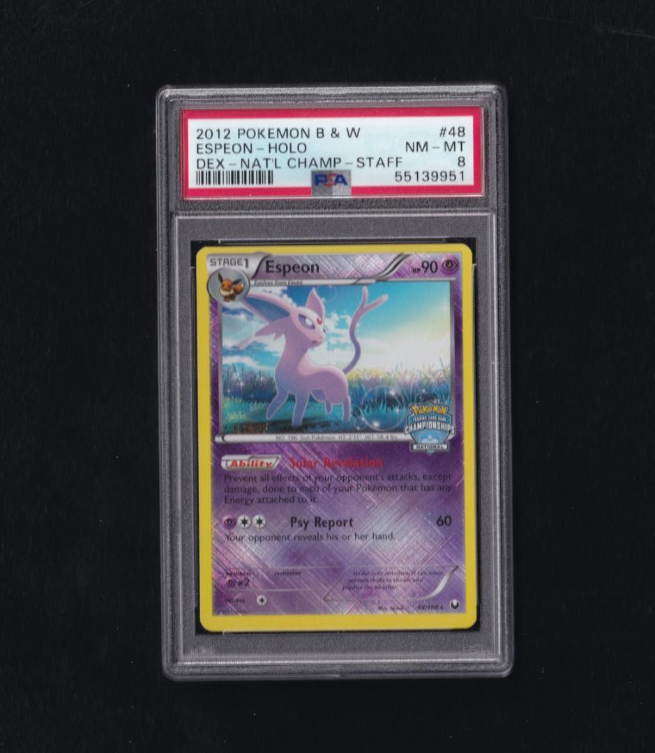 英版エーフィ CS STAFFプロモ - PSA NM-MT8 / 9951