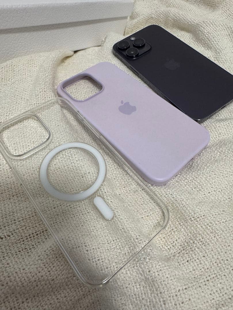 【美品】iPhone14promax 512gb 純正ケース2個おまけ付き！