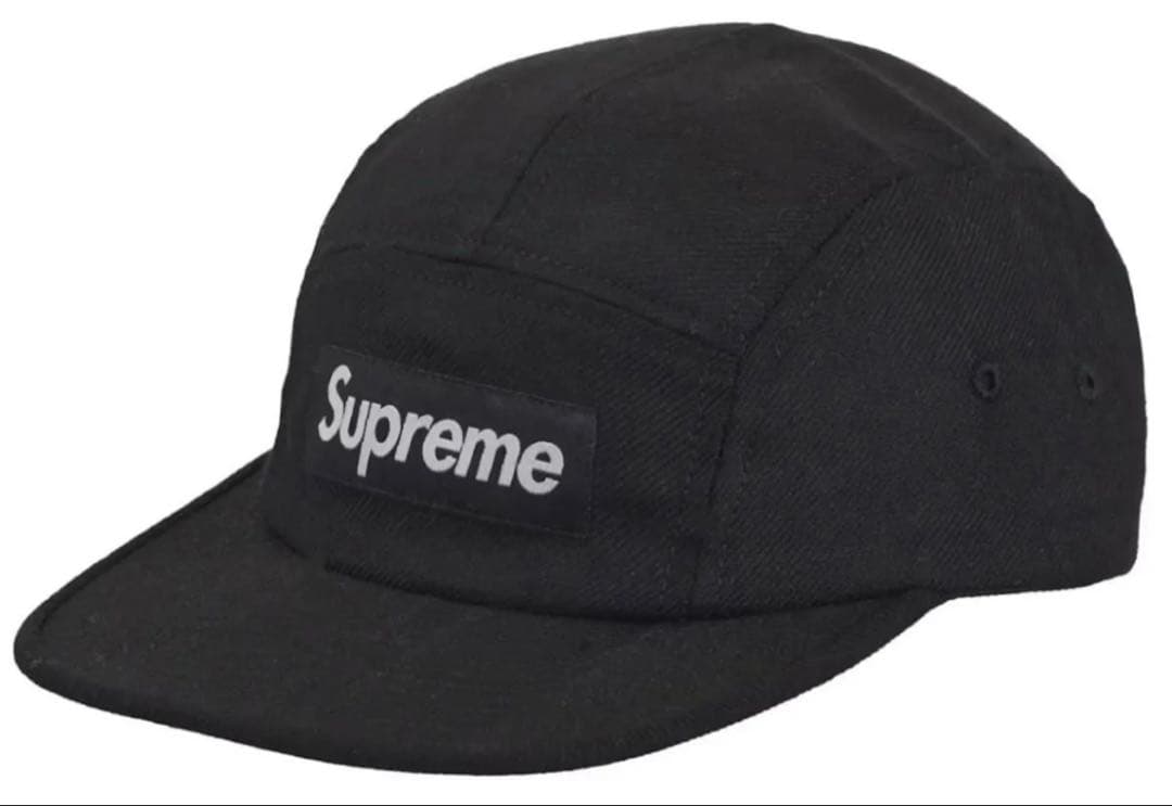 Supreme Lochcarron Camp Cap ブラック