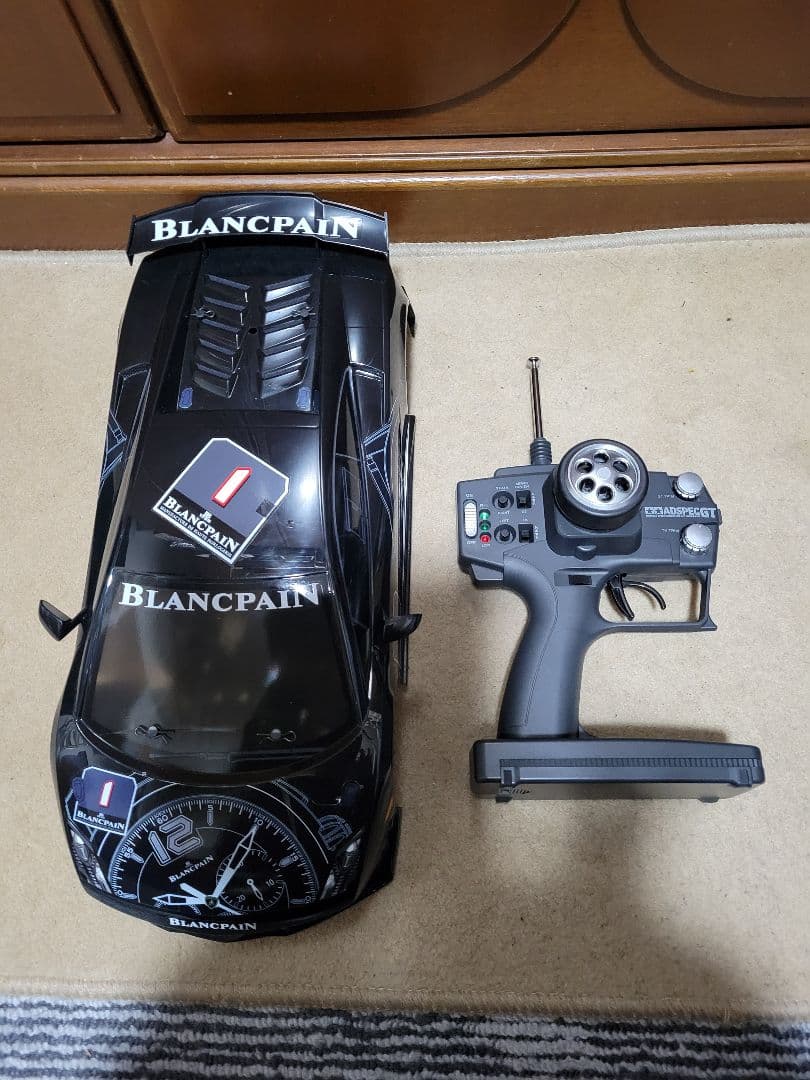 タミヤラジコン　TT01シャーシランボルギーニガヤルドボディメカ付