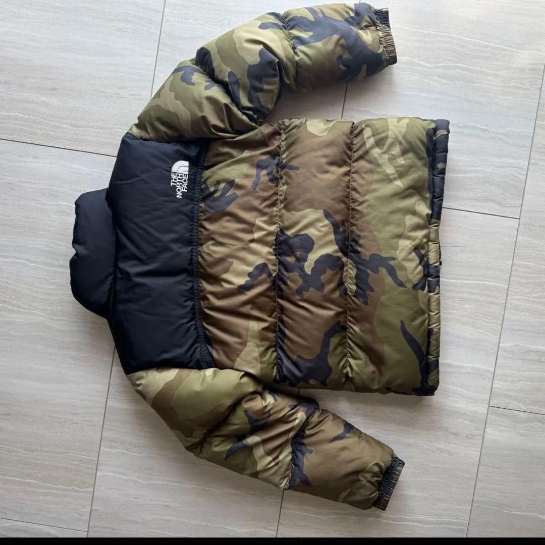 ノースフェイス ヌプシ ダウン カモフラ 迷彩 130cm