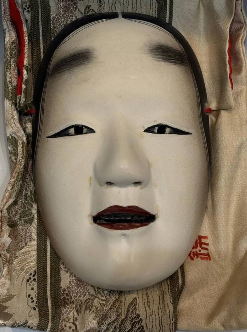 本格木彫 能面「若女」