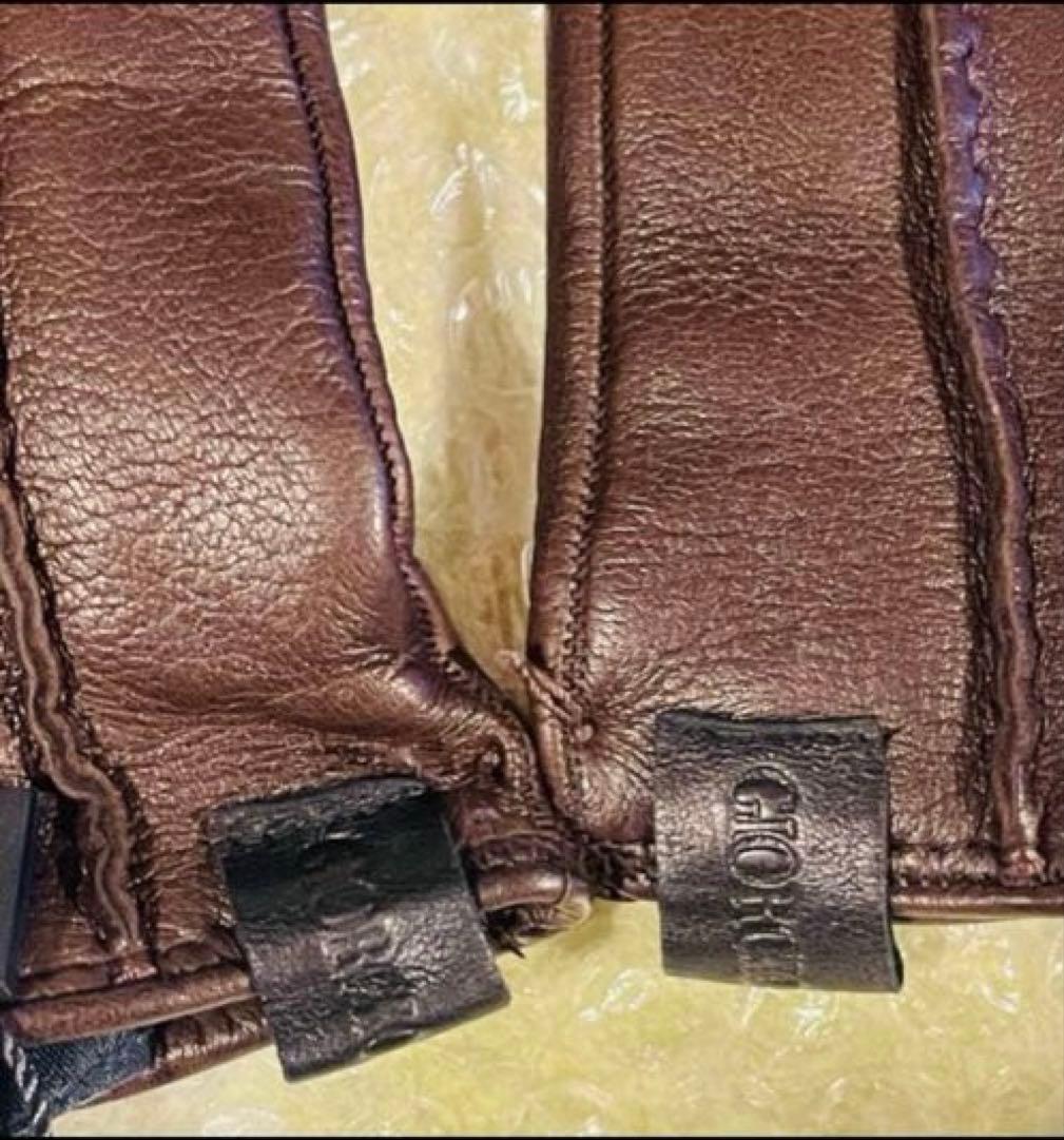 ジョルジオ　アルマーニ　手袋　ラムレザー　カシミア100% タグ付き　新品未使用